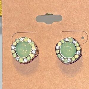 Cute Green Post Earrings